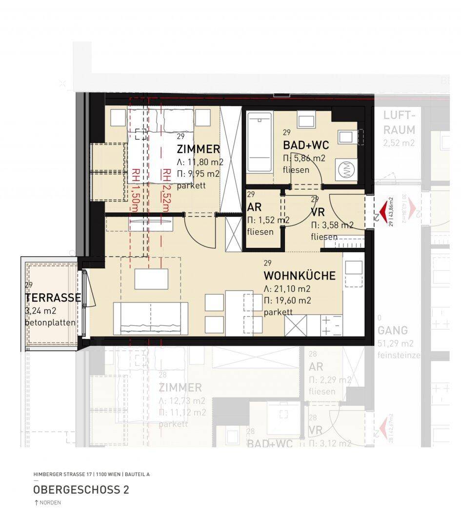 Grundriss: Himberger Straße 17