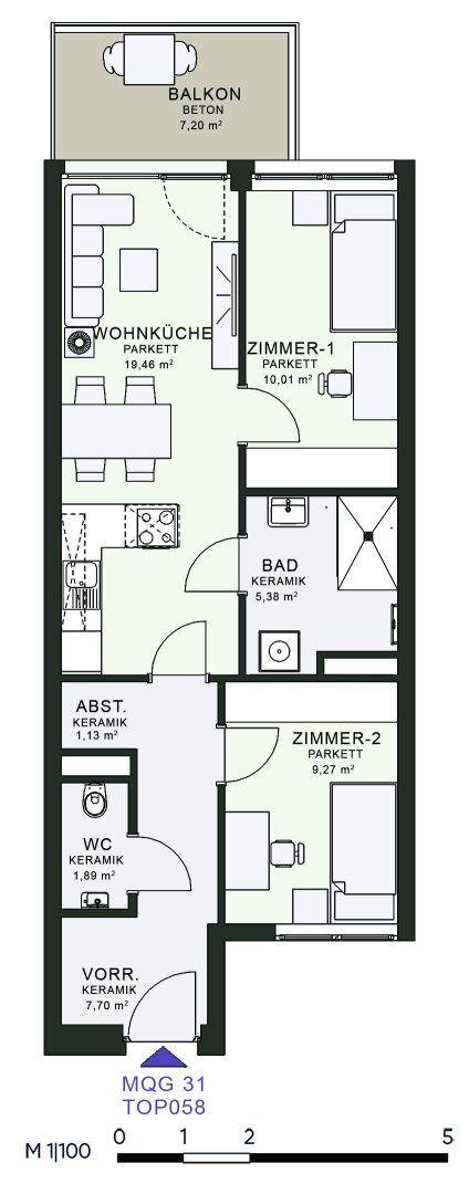 Modernes Wohnen im Neubau – Erstbezug im MQG – pohled 6