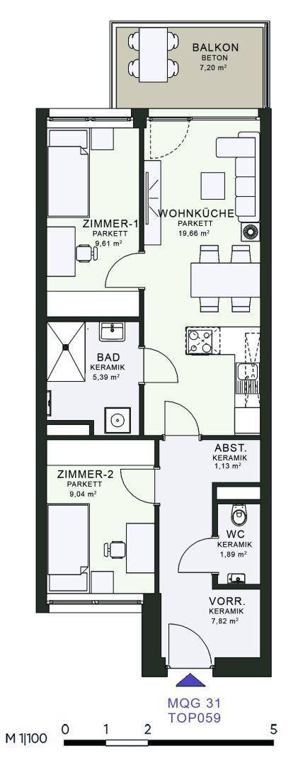 Modernes Wohnen im Neubau – Erstbezug im MQG - Ansicht 6