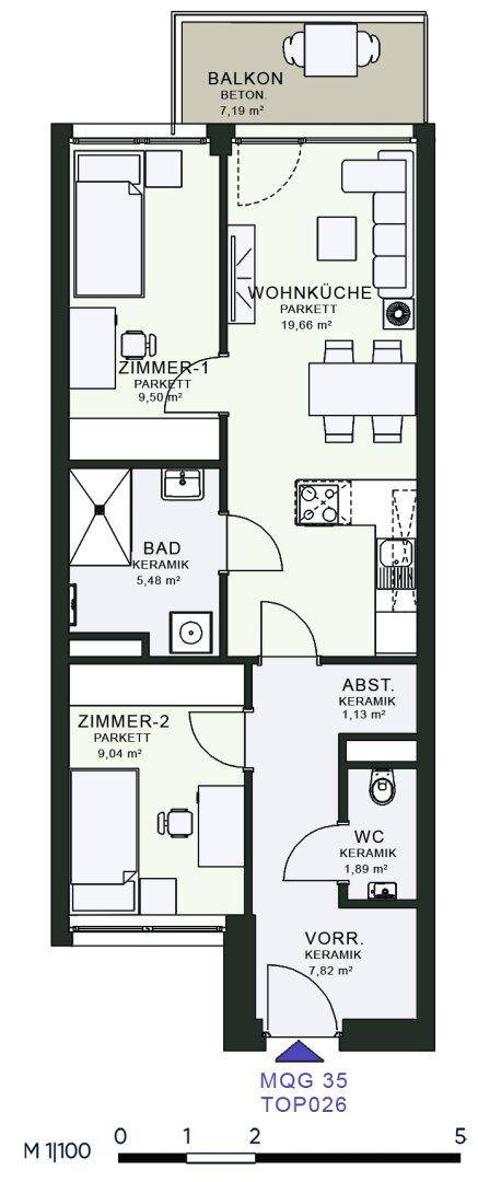Modernes Wohnen im Neubau – Erstbezug im MQG - Ansicht 6