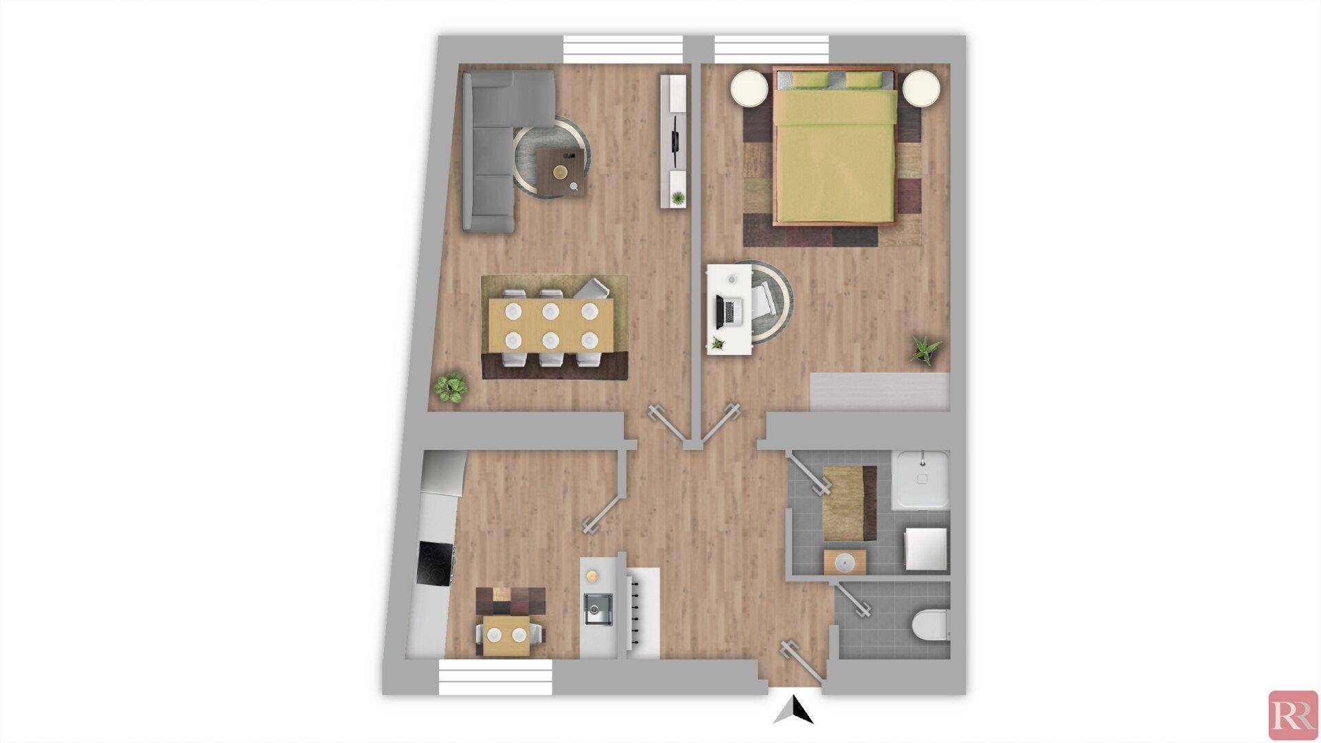 Provisionsfrei - vollsanierte 2-Zimmer-Wohnung mit ausgezeichneter Infrastruktur - Mehr