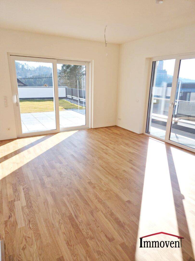 Erstbezug und Ruhelage in Mariatrost: moderne 4-Zimmerwohnung mit Terrasse, mit Garten und 2 Tiefgaragenplätze - Widok 5