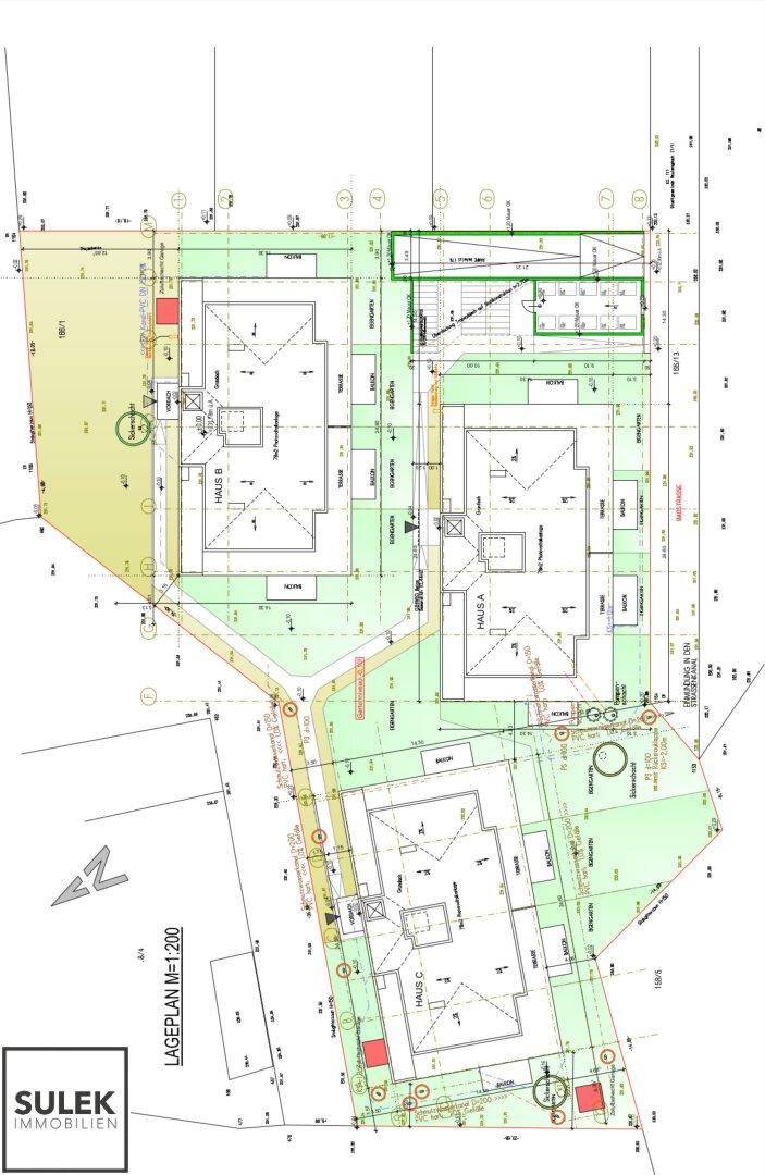 Lageplan Wohnhausanlage