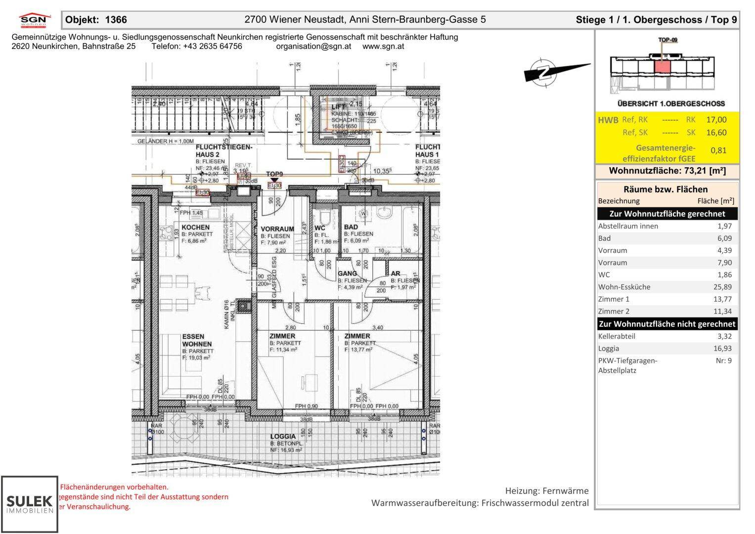 Übersichtlicher Grundriss der Wohnung mit Flächenangaben und Raumaufteilung im Obergeschoss.