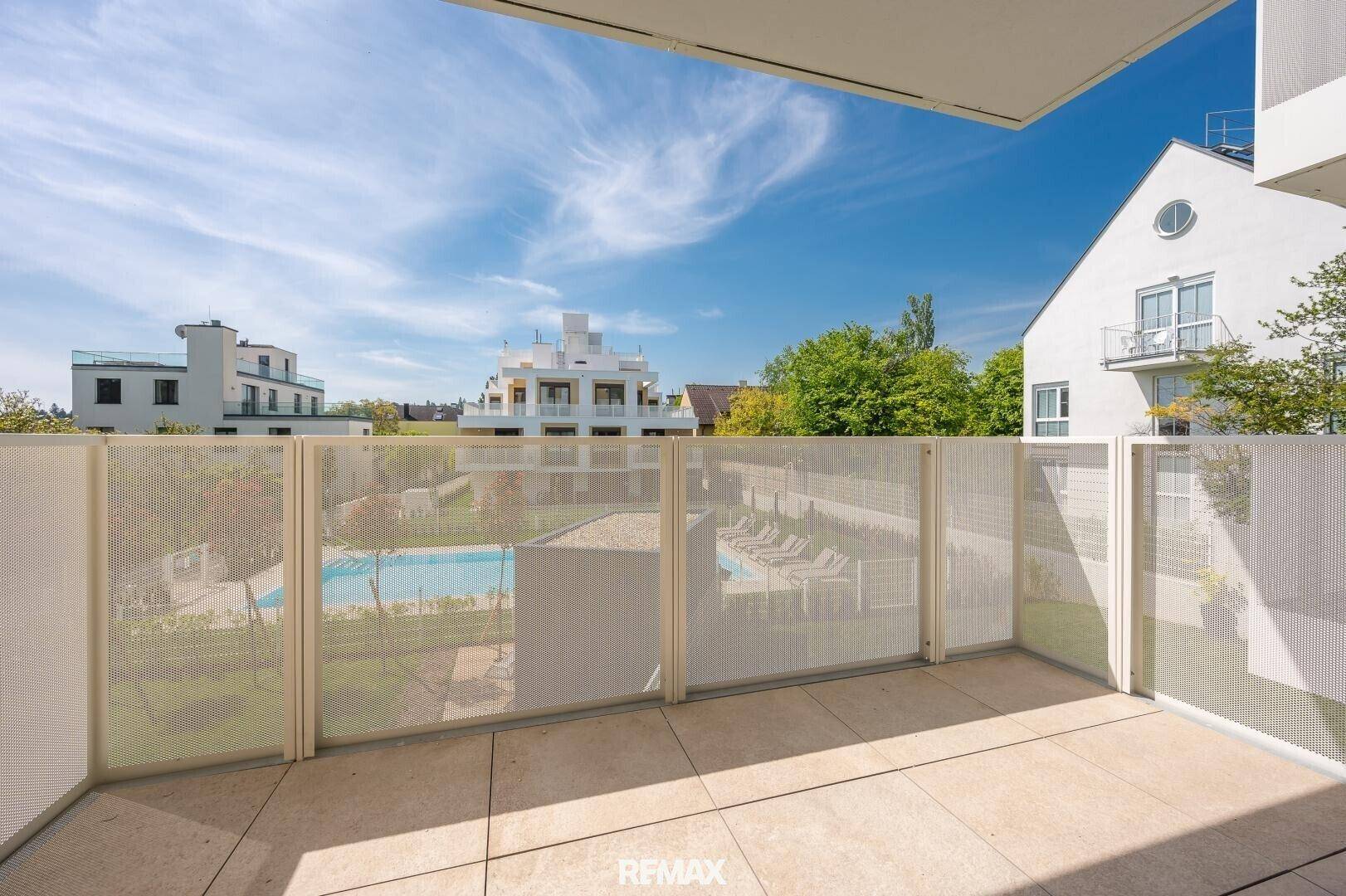 Südseitiger Balkon