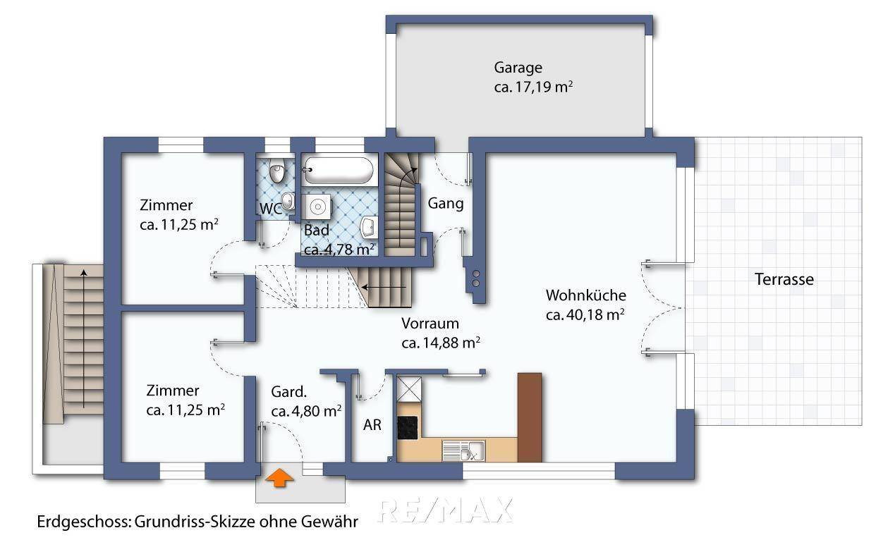 Grundriss Erdgeschoß