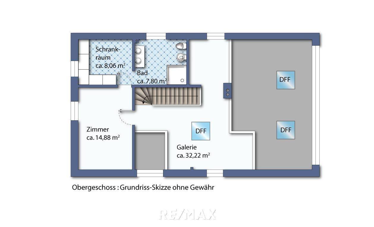 Grundriss Obergeschoß