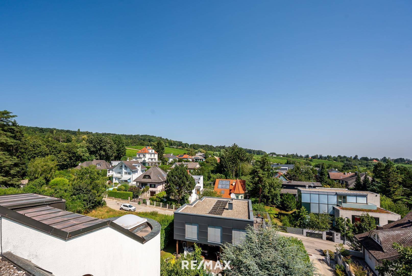 Fernblick aus der Küche im Obergeschoss