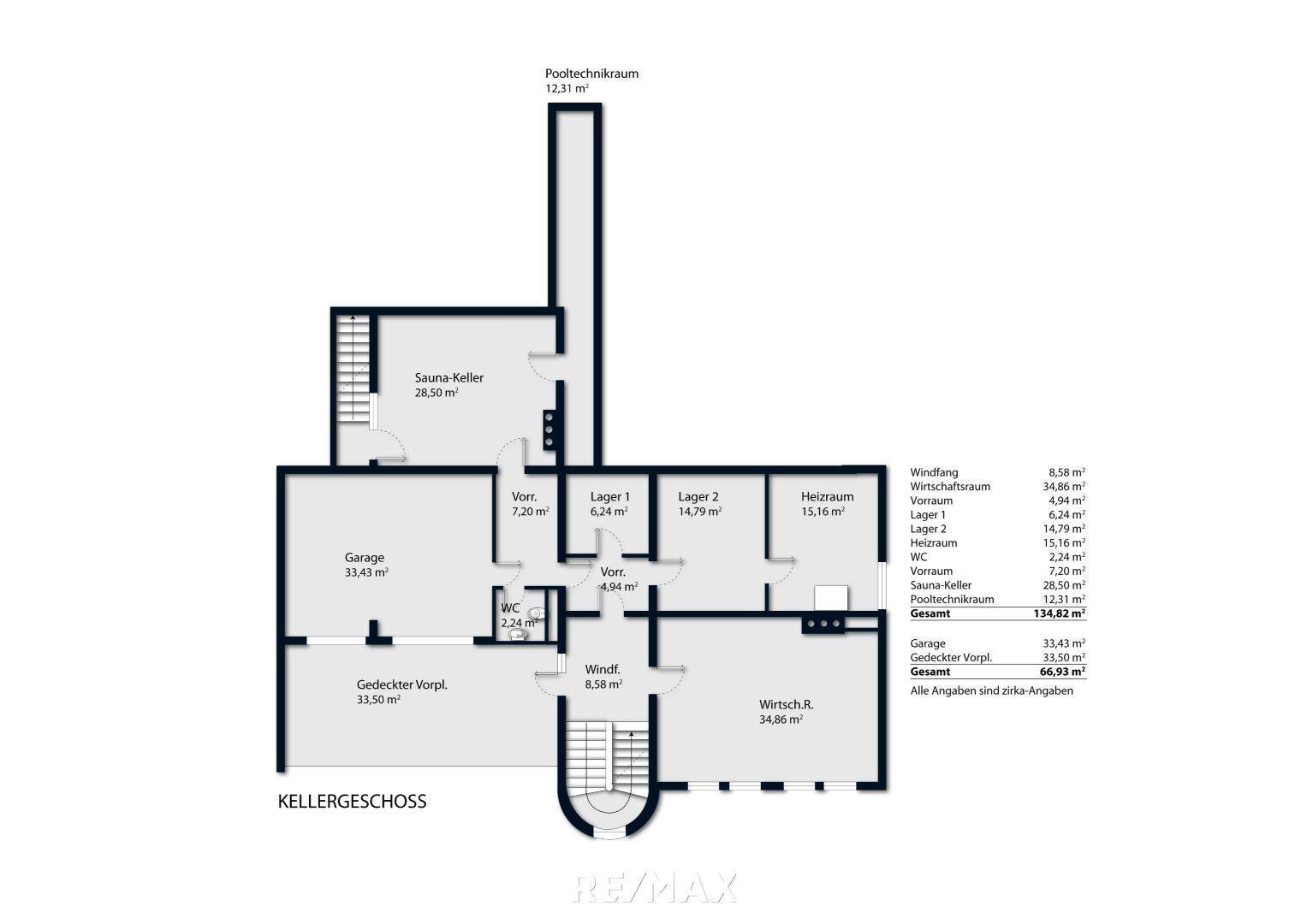 Plan Kellergeschoss/Hauseingang