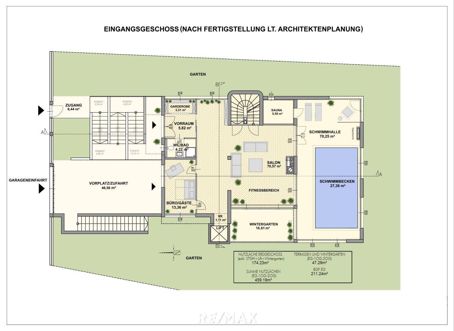 Plan Eingangsgeschoss