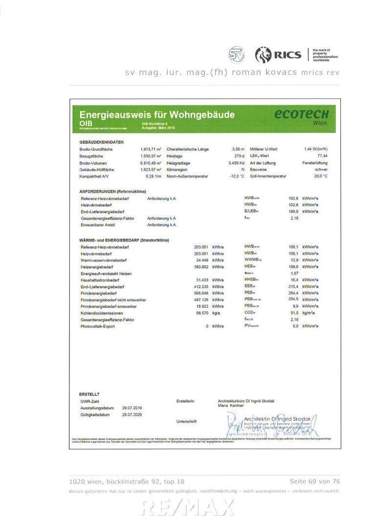 Energieausweiß 2