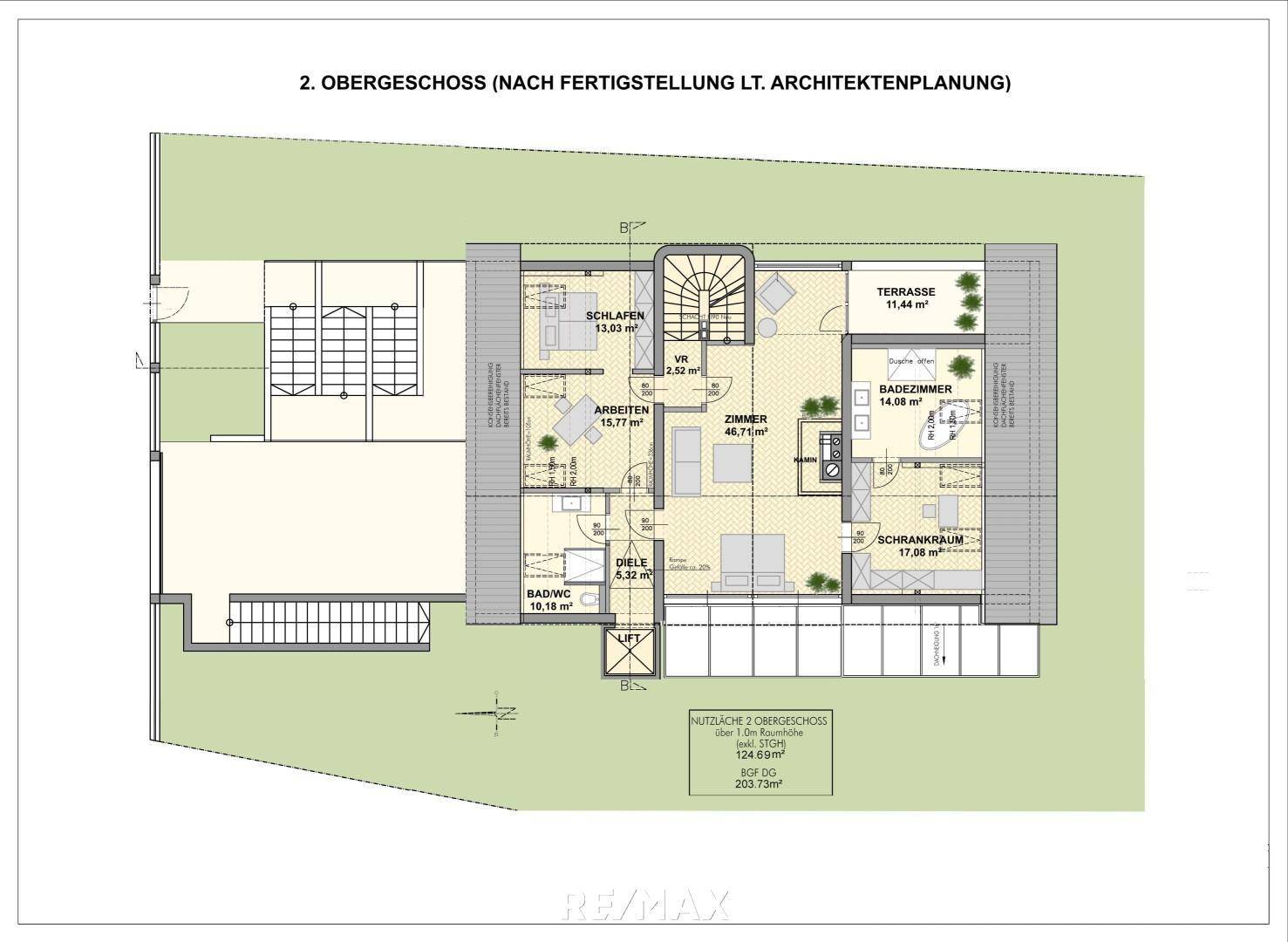 Plan 2.Obergeschoss