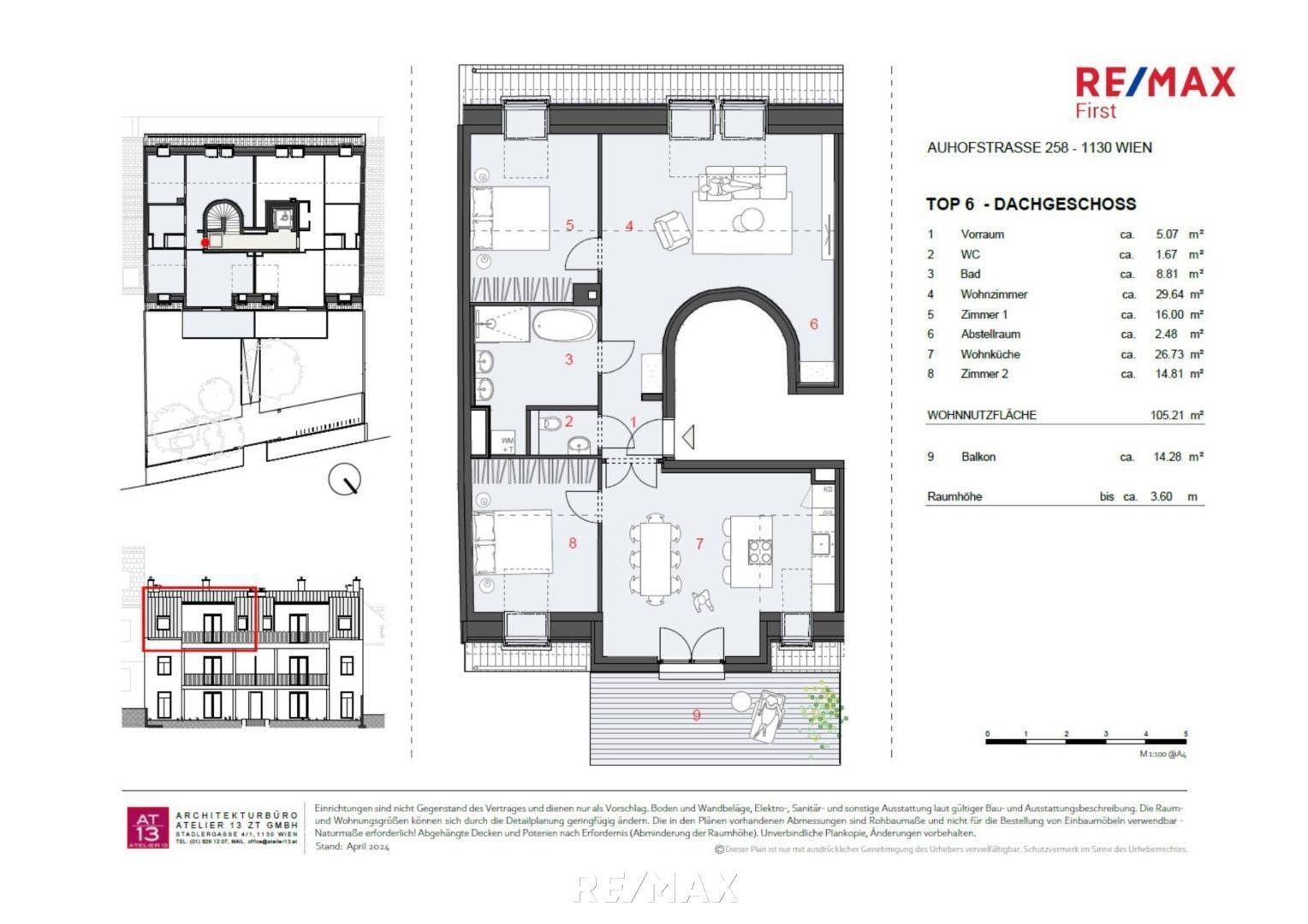 Villa Auhof_Übersichtsplan_TOP6