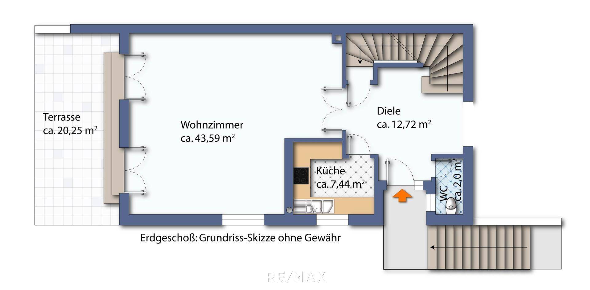 Grundriss Erdgeschoß