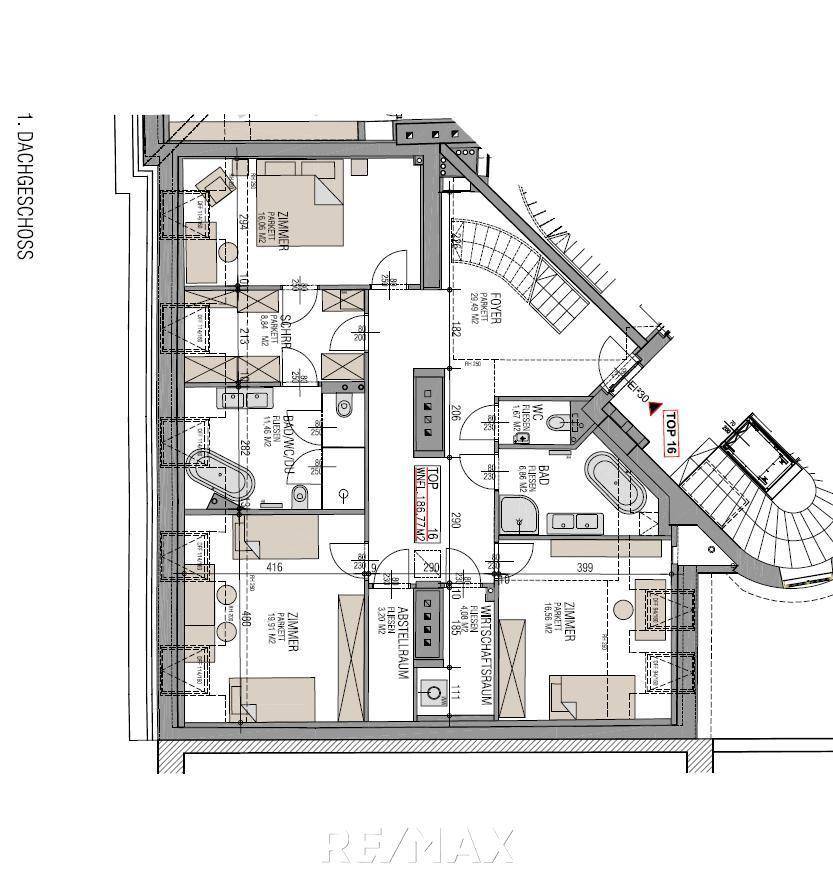 Wohnungsplan 1. DG