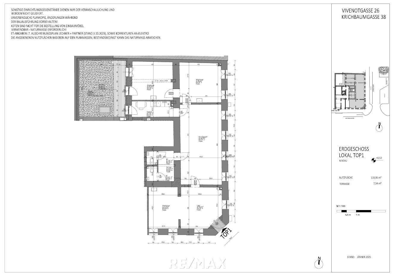 Plan Top 1 Geschäftslokal