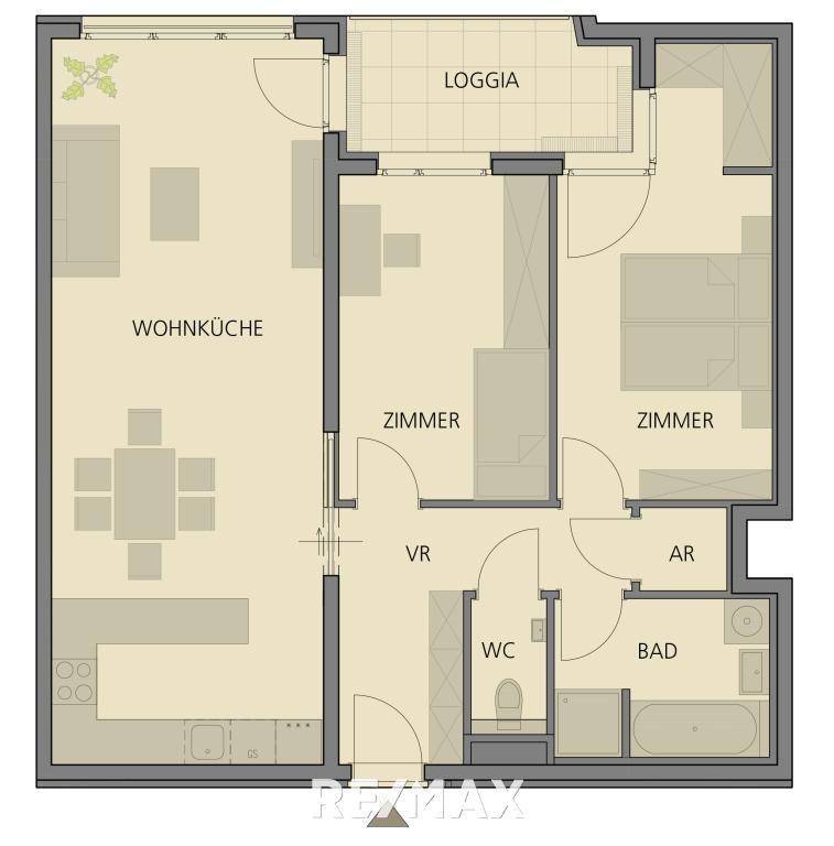 Top 8 Wohnungsplan