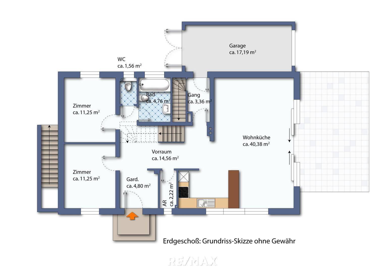 Grundriss Erdgeschoß