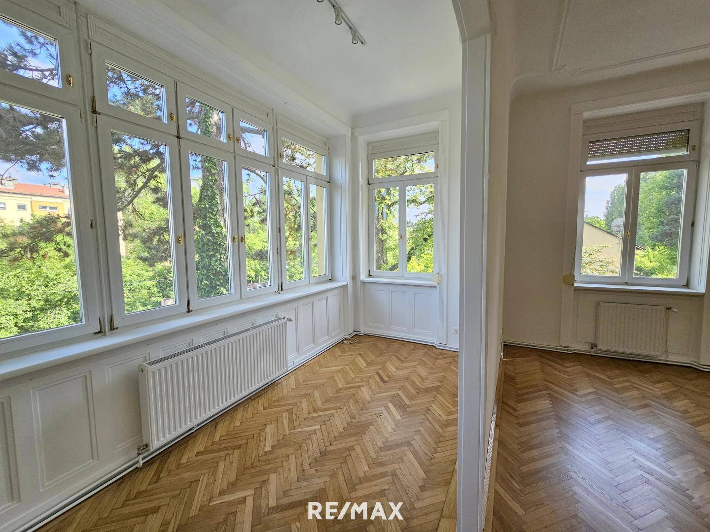 Veranda und Wohnzimmer