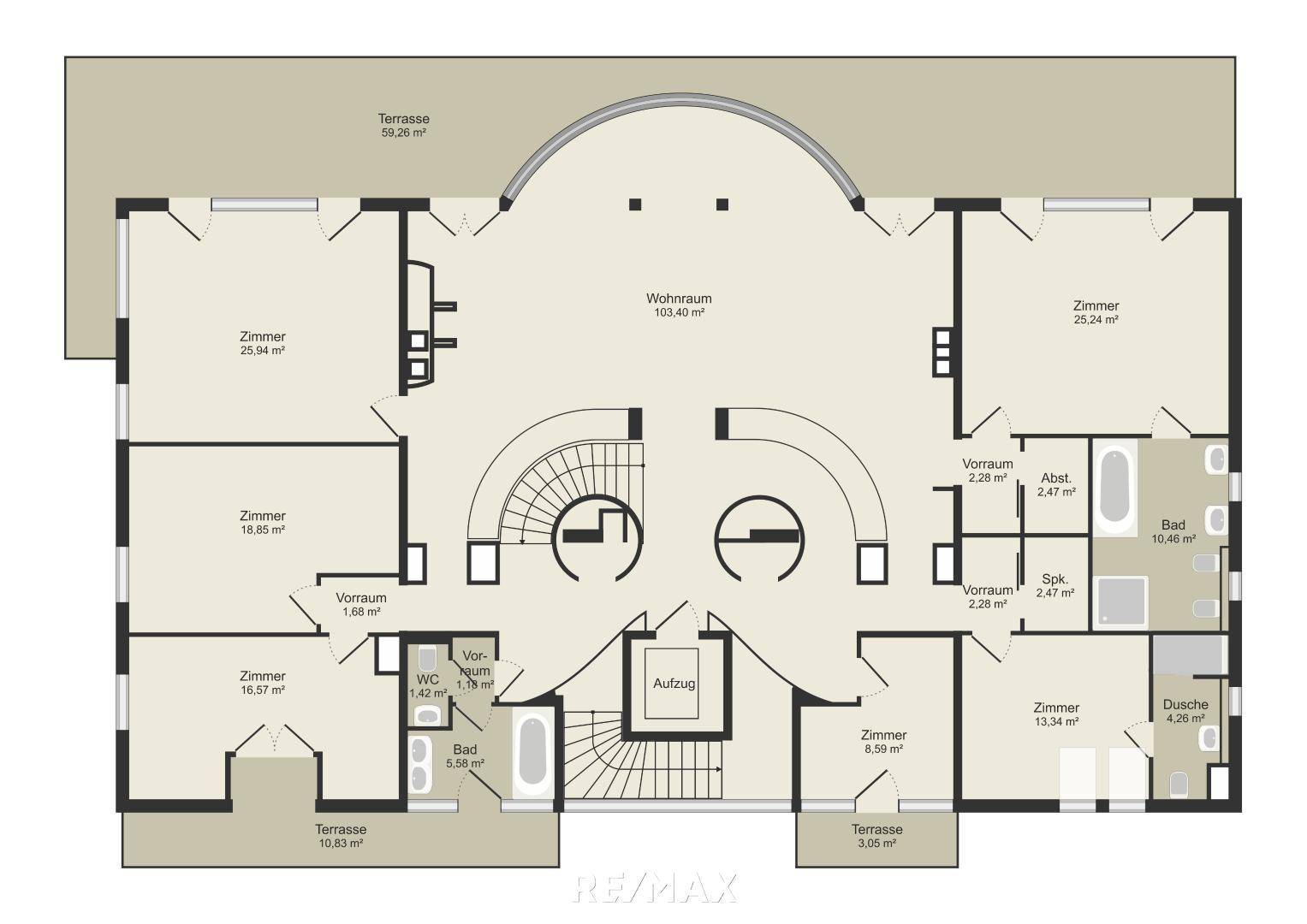 Plan 3. Obergeschoß