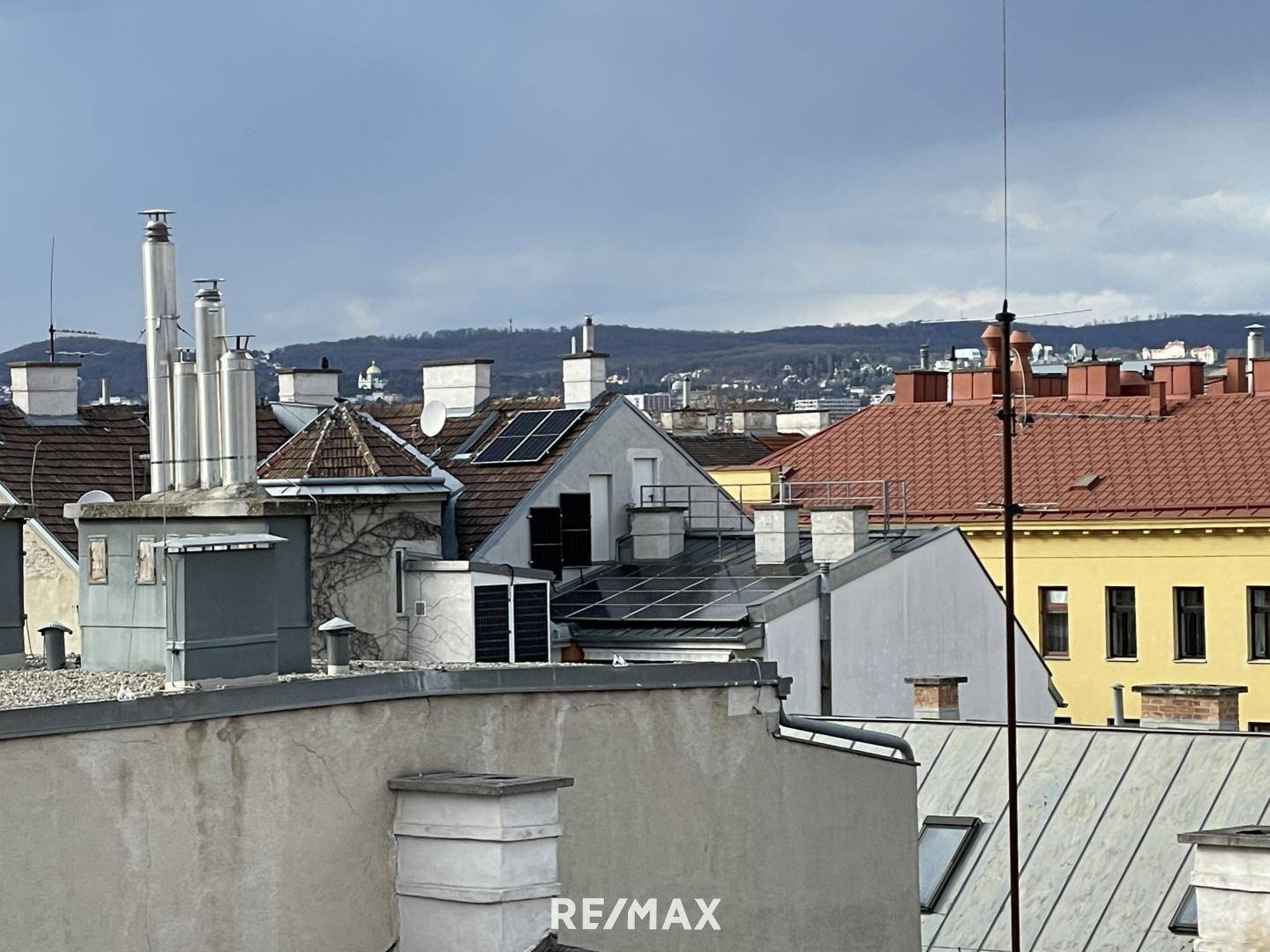 Blick bis zur Kirche am Steinhof