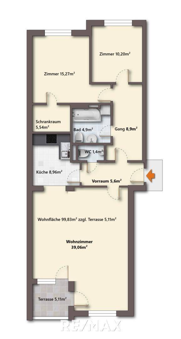 Plan mit Flächen