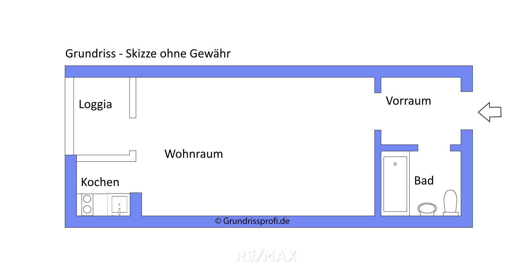 Grundriss - Skizze ohne Gewähr