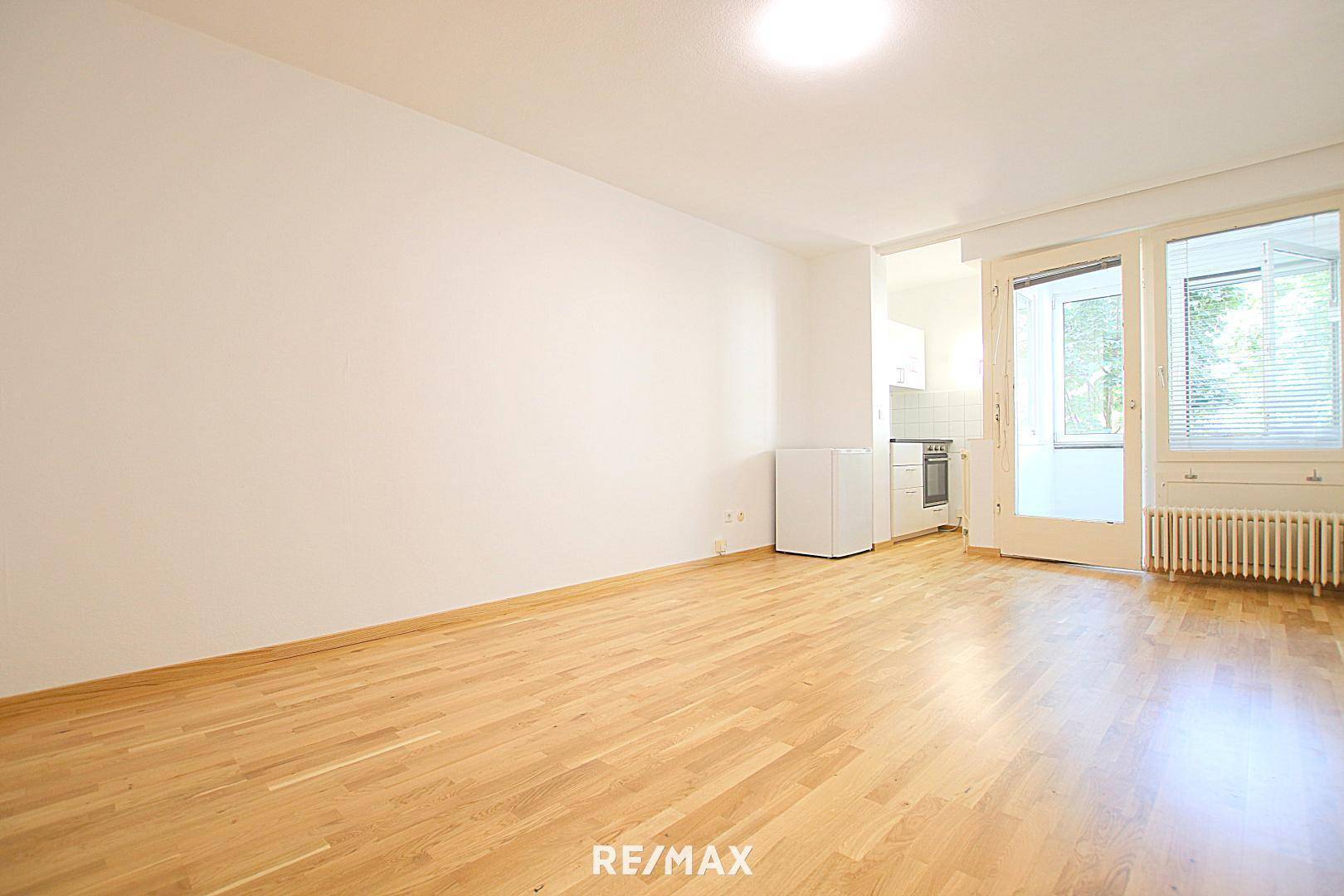 Wohnzimmer mit der Kochnische
