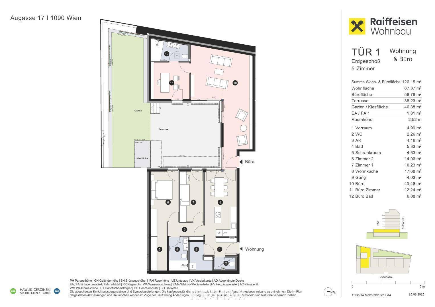 Plan Top 01 mit Büro
