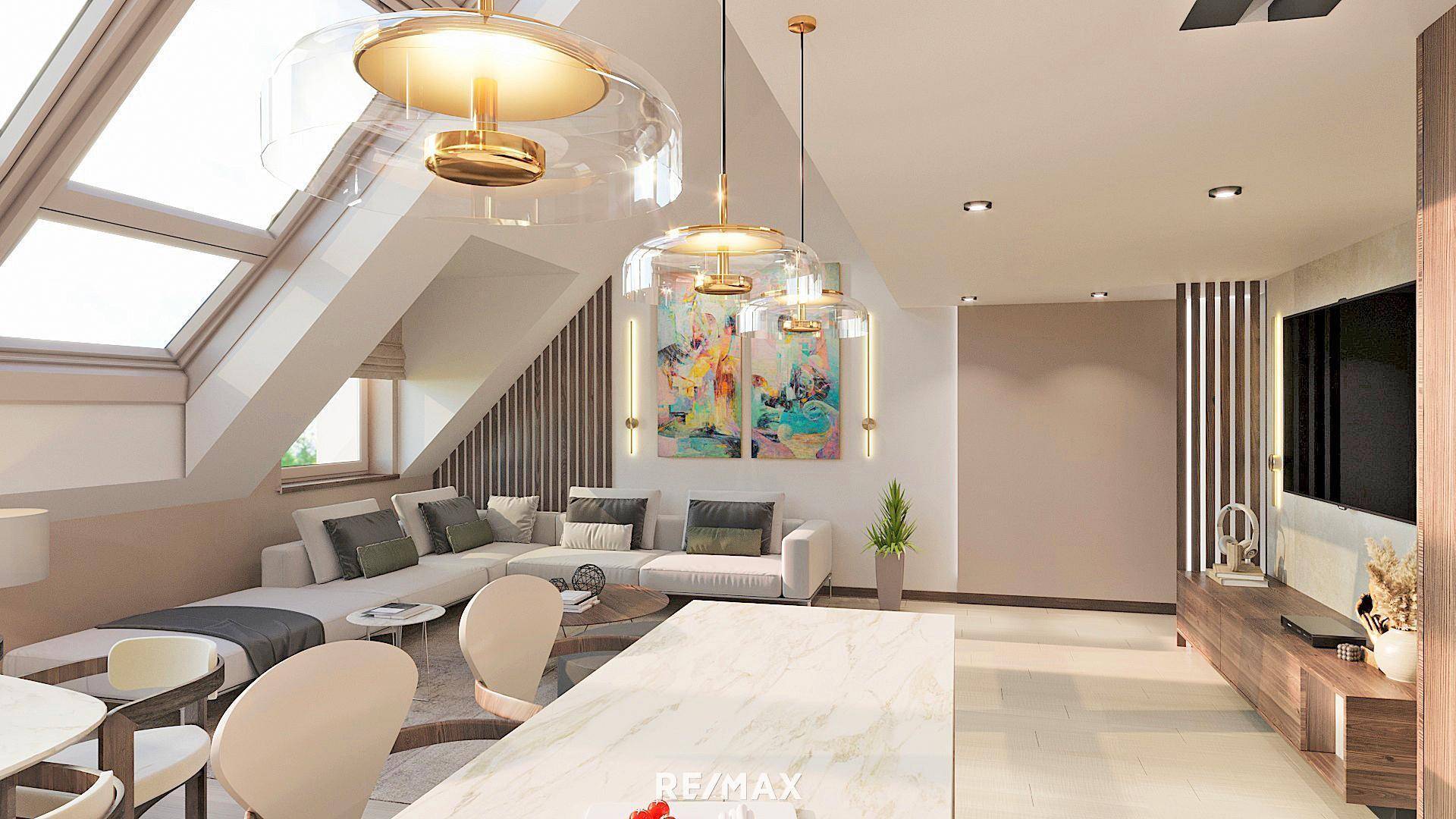 Modernes Wohnen (Rendering)