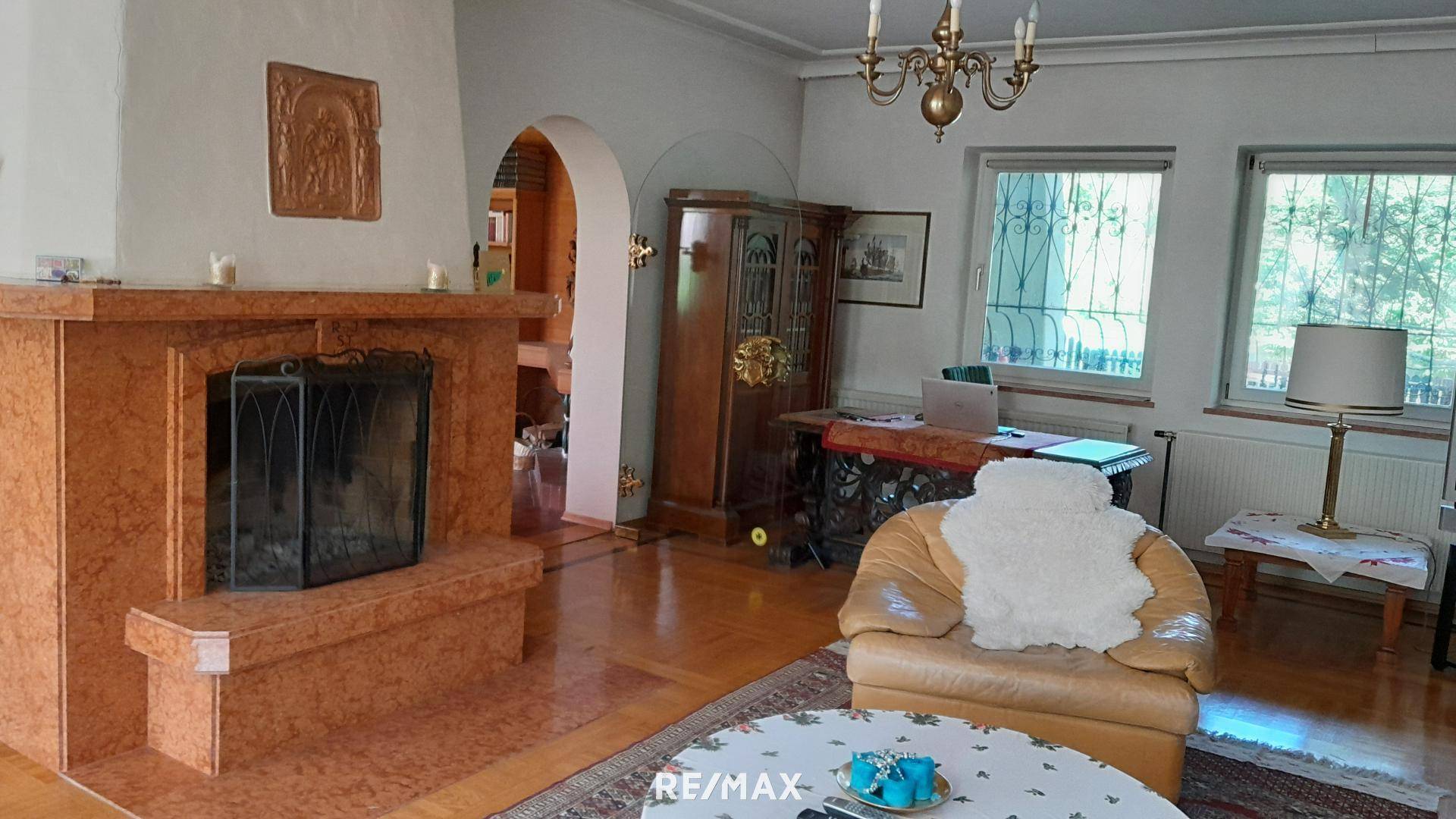 Kamin im Wohnzimmer