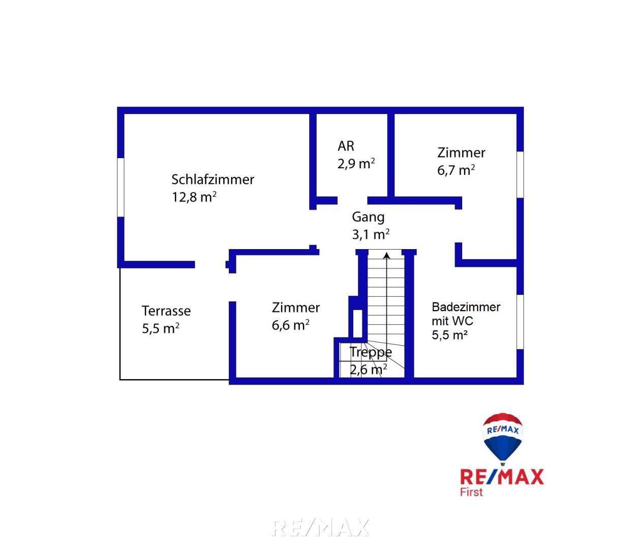 Grundriss 1. STock