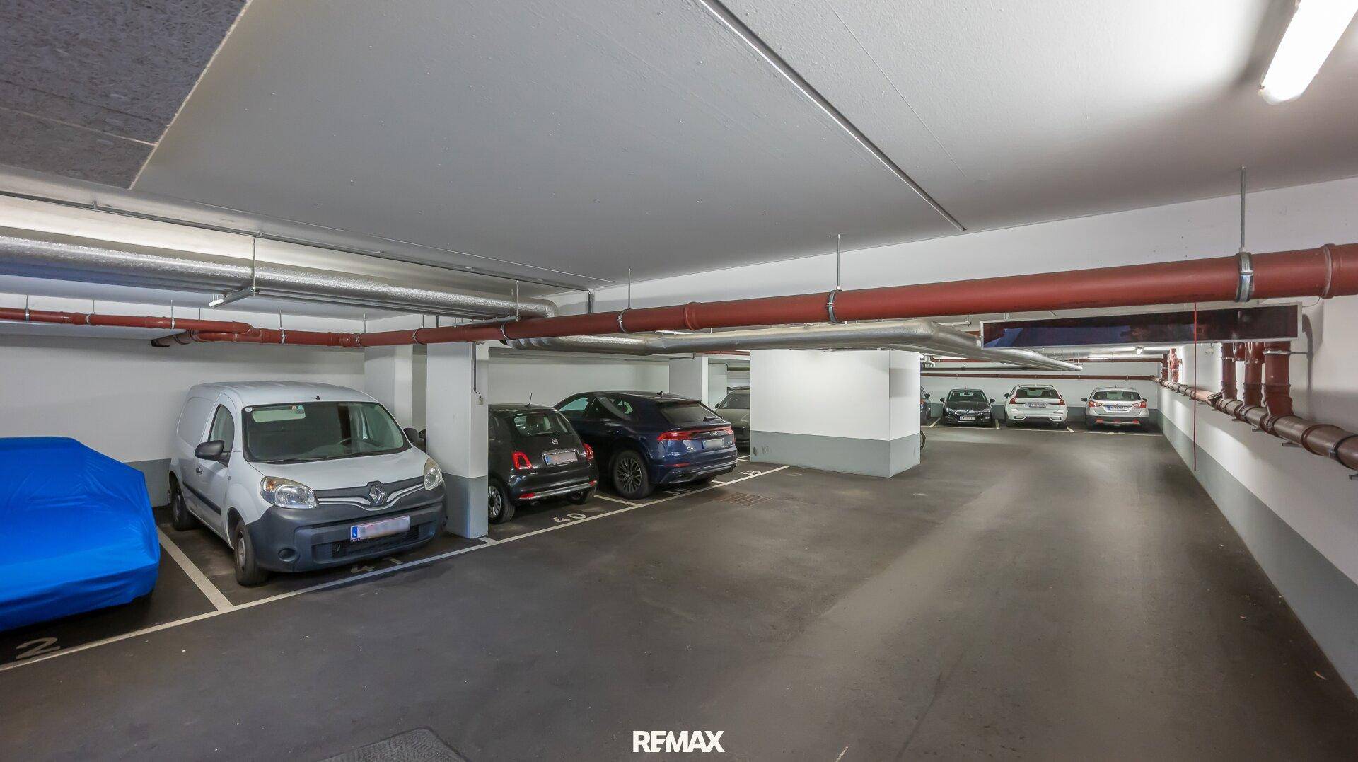 Hauseigene Tiefgarage