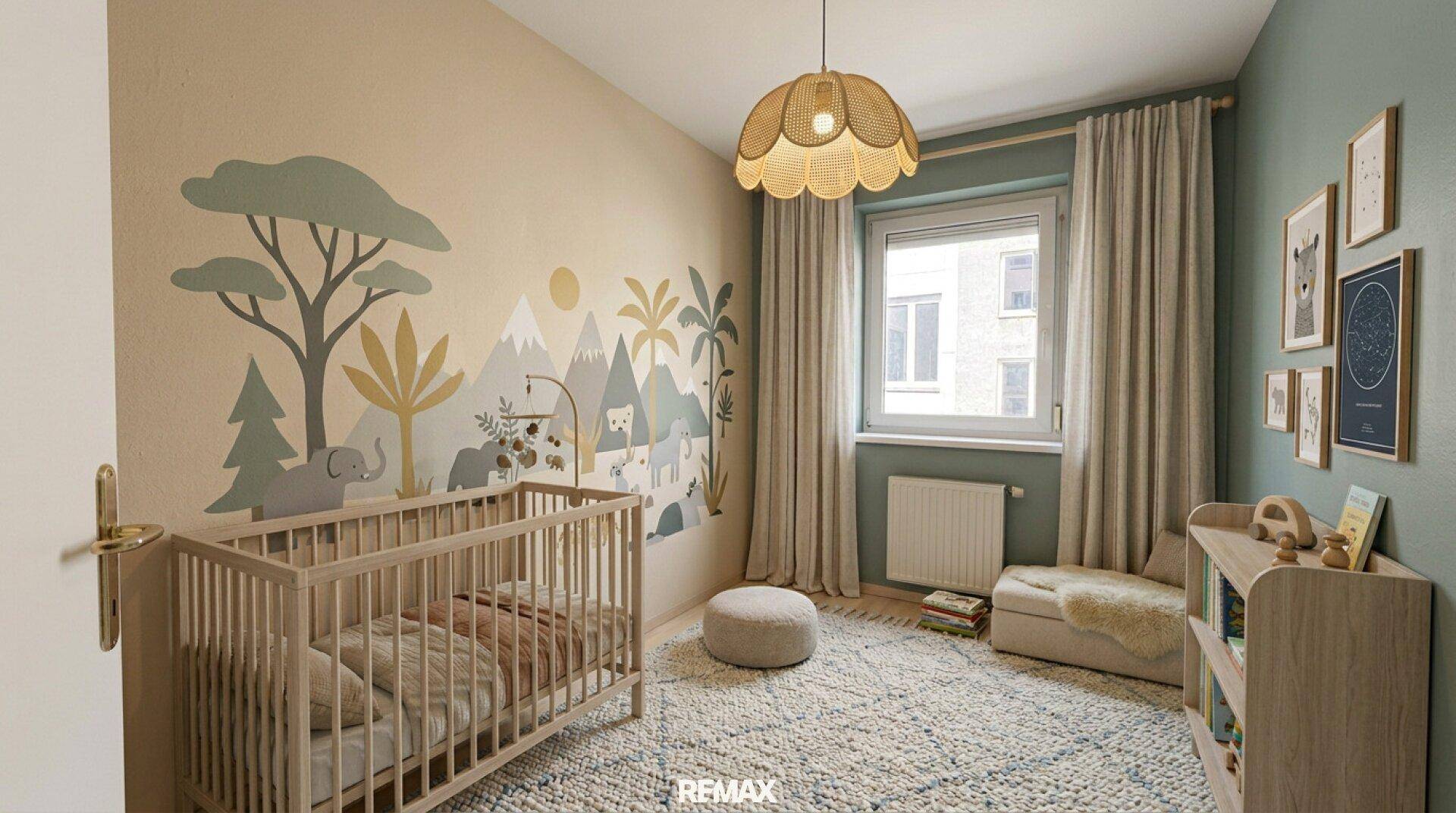 Visualisierung Kinderzimmer Fensterrichtung