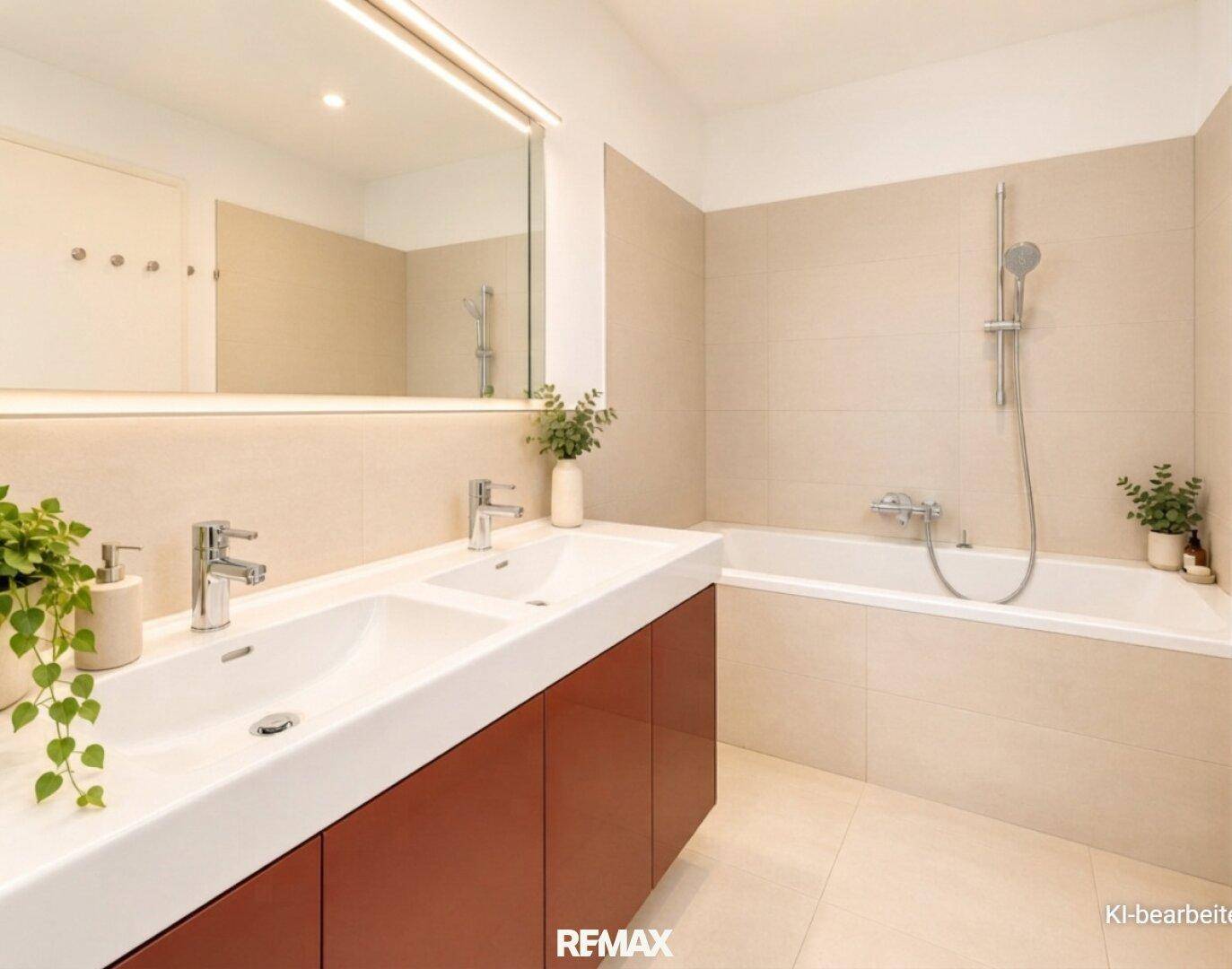 Badezimmer mit Wanne