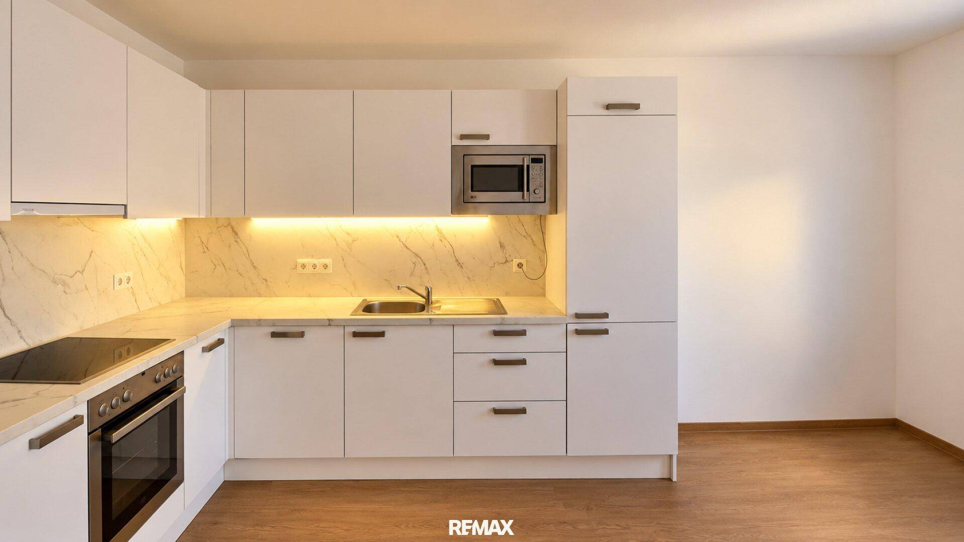 Wohnung 3 Dachgeschoss Küche KI Optimiert
