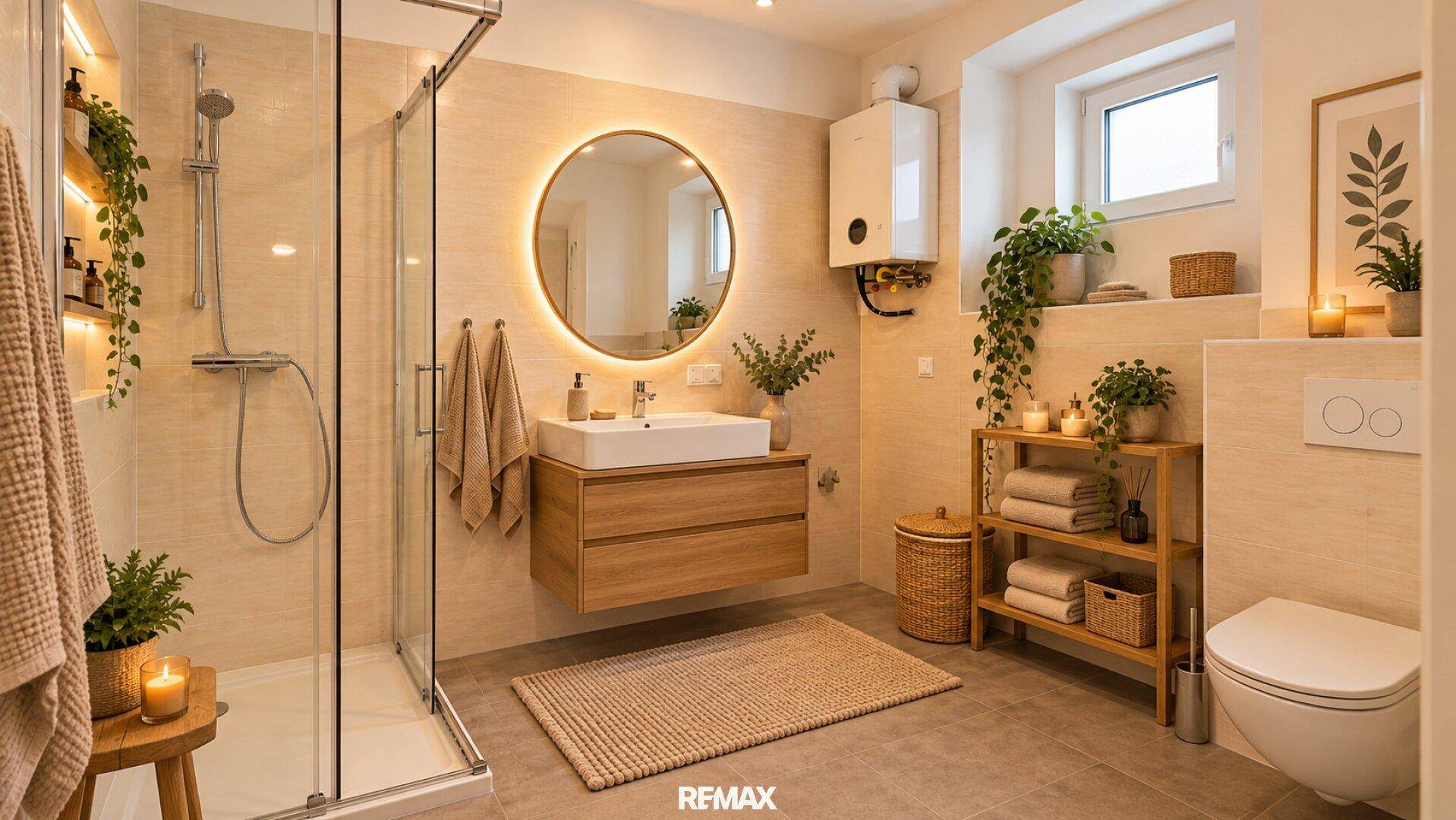 Wohnung 2 BadezimmerKI optimiert