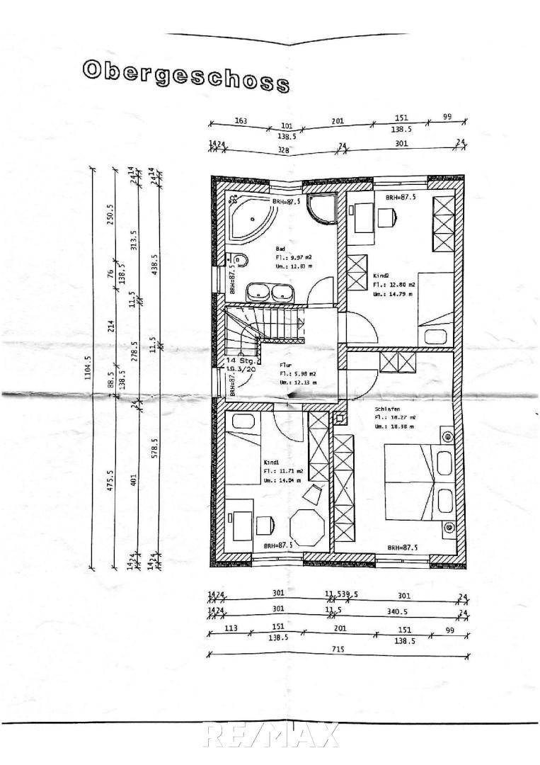 Plan Obergeschoss