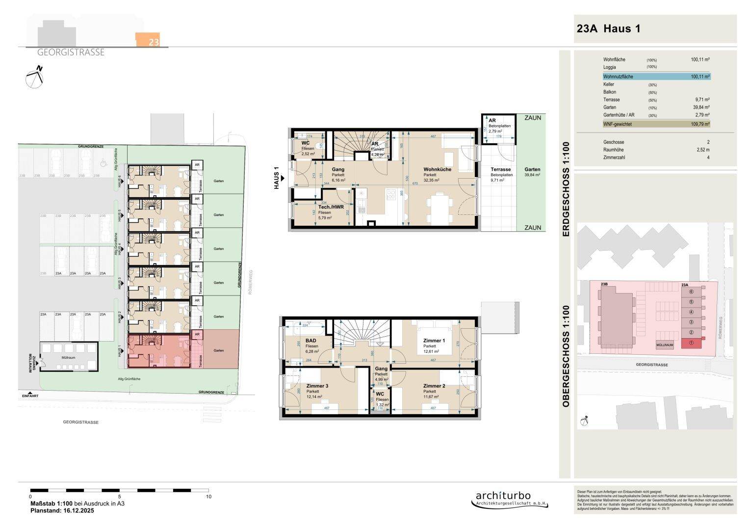 Neubau Reihenhaus in Eisenstadt, AKTION - Schlüsselfertig zum Preis von Belagsfertig – pohled 3