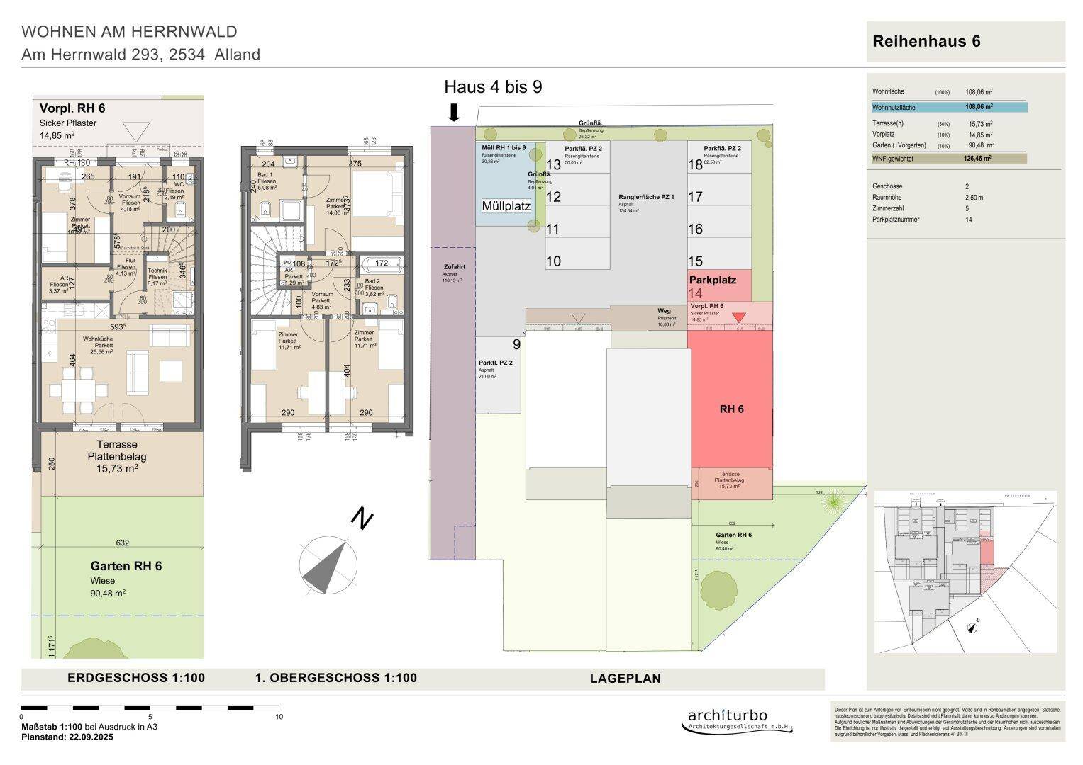 BAUBEGINN ERFOLGT - Design, Komfort und ein eigener Garten – pohled 6
