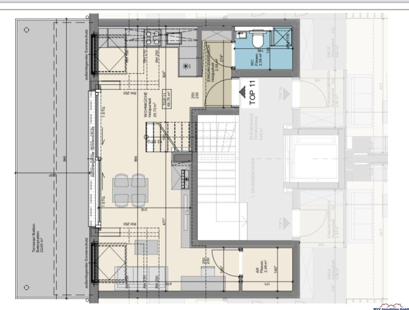 Wohnungsplan (1. Dachgeschoss)