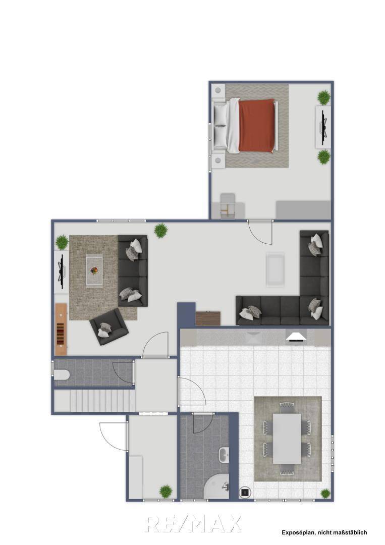 Skizze Haus Altbestand Erdgeschoss