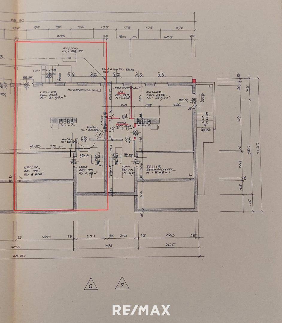 Plan Kelleergeschoss