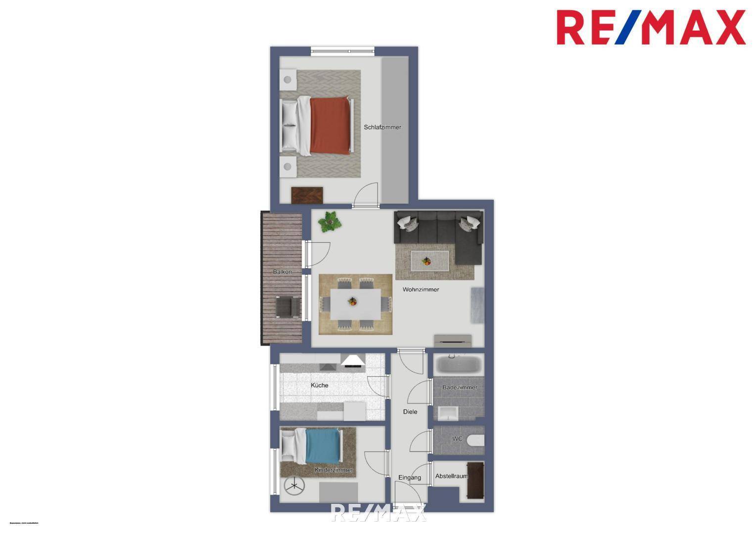 Skizze Wohnung