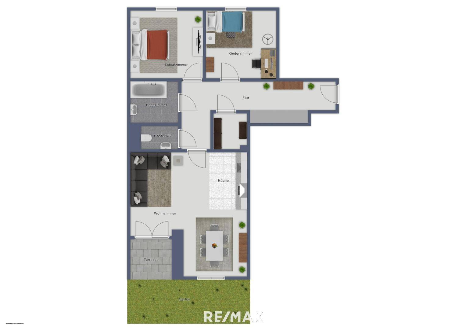 Skizze Wohnung