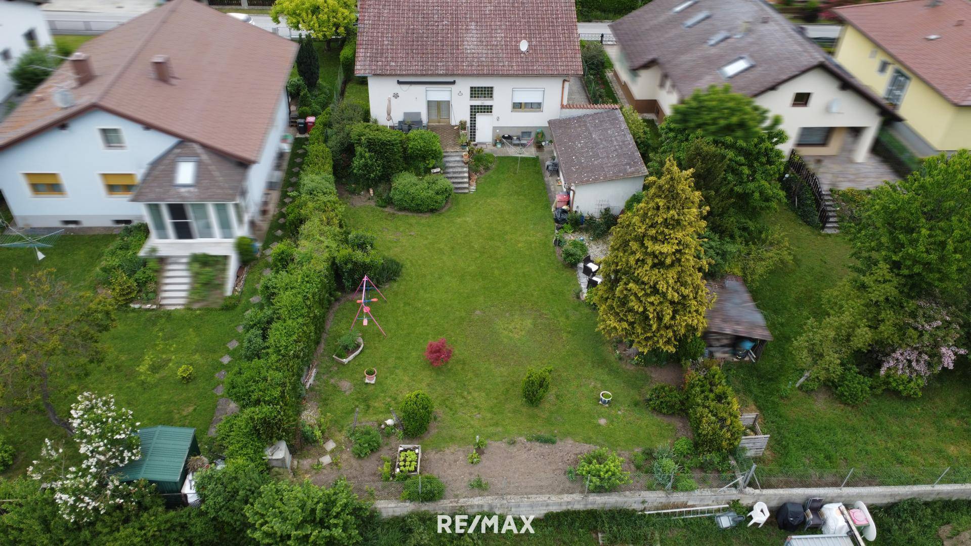 Garten-Luftbild