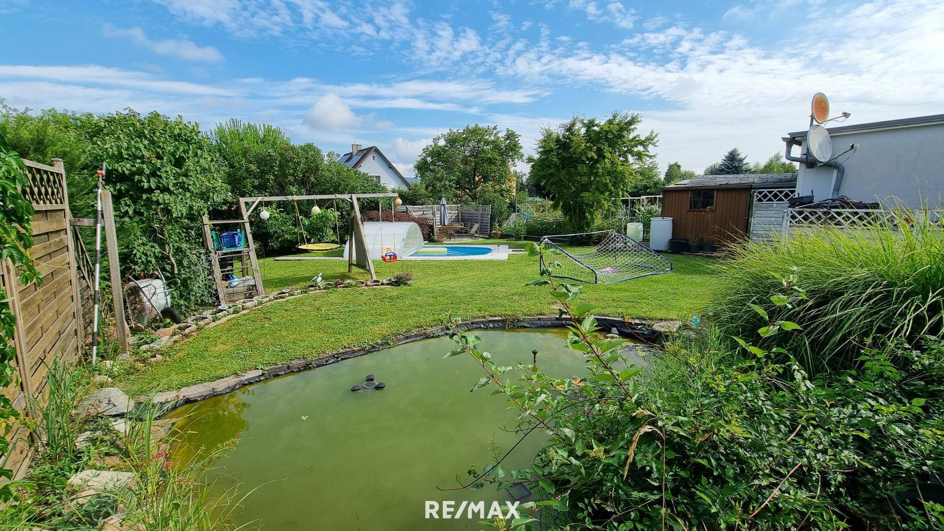 Garten mit Teich