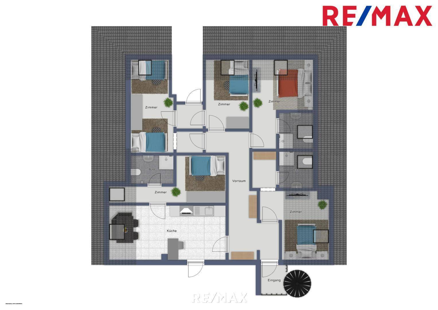 47.) Skizze Gästezimmer