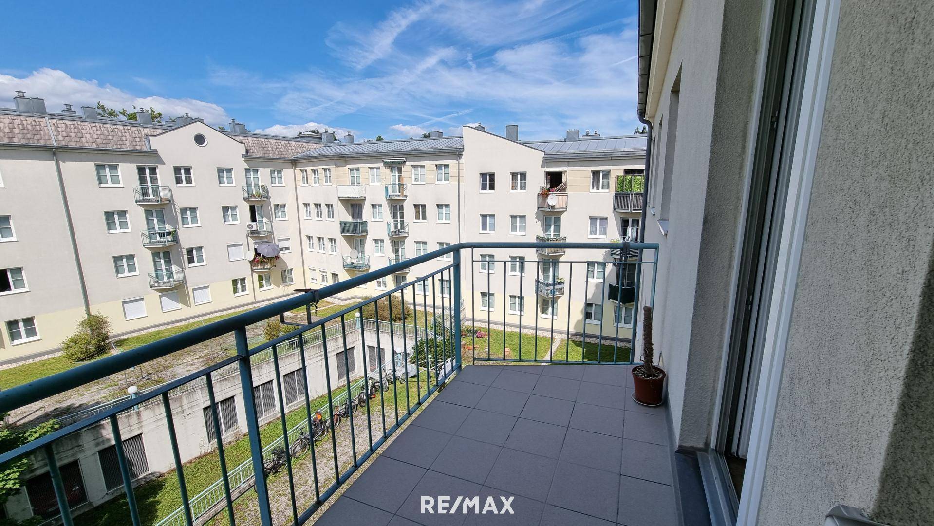 Ausblick vom Balkon