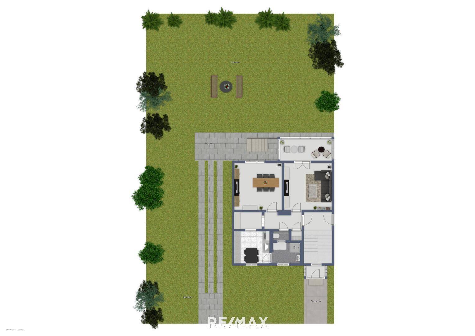 Skizze Erdgeschoss und Außenbereich